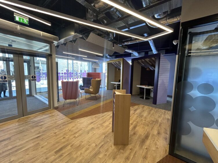 Main entrance hall of the new RBS branch.