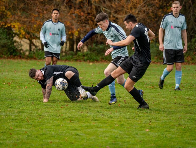 Aberdeen Sunday amateur football (ASAFL) season 2024/25 action captured by Nikki Walters.