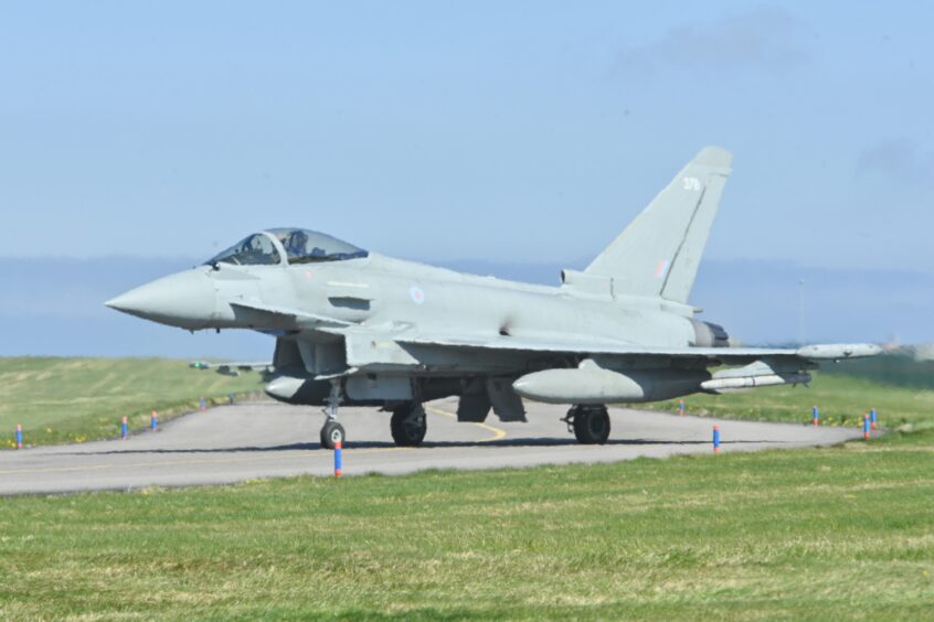 Typhoon at RAF Lossiemouth.