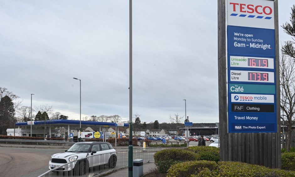 Tesco in Elgin. 