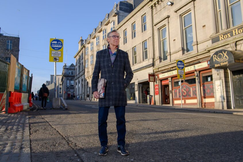 Norman Esslemont's had his day in court, fronting the campaign against Aberdeen's city centre bus gates. Image: Kenny Elrick/DC Thomson