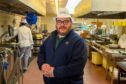 Stuart Donald in the kitchen at Aberdeen Royal Infirmary. The catering chief has worked there for a decade. Image: Kenny Elrick/DC Thomson