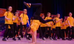 Broomhill Primary School performing on stage. Image: Kenny Elrick/DC Thomson