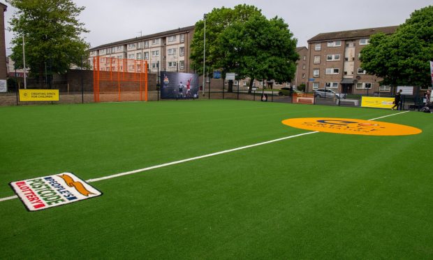 The Cruyff Court will be the fourth of its kind in Aberdeen, similar to pitches in operation in Tillydrone, Tullos and Catherine Street. Image: Kenny Elrick/DC Thomson.