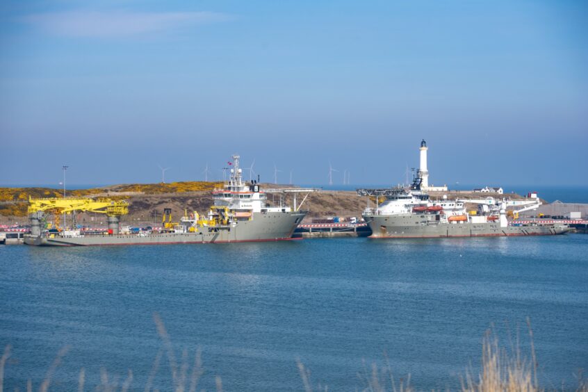 South Harbour at Port of Aberdeen