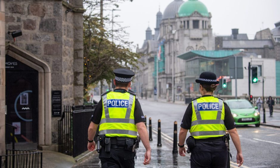 Police say regular patrols take place on Rosemount Viaduct. Image: Kami Thomson/DC Thomson