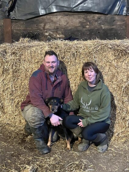 Kirsty and Ross Williams, of Ranna Farm, Tarland. 