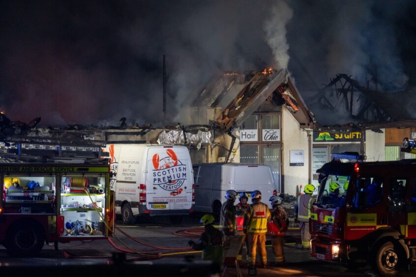 Large fire destroys Inverness business park