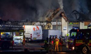 Large fire destroys Inverness business park