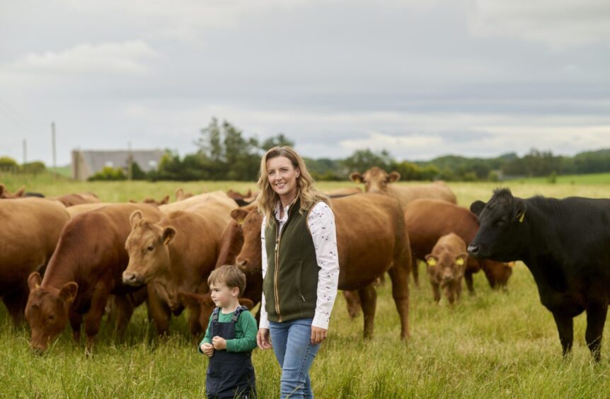 Louise Munro, who farms at Mossend near Hatton.