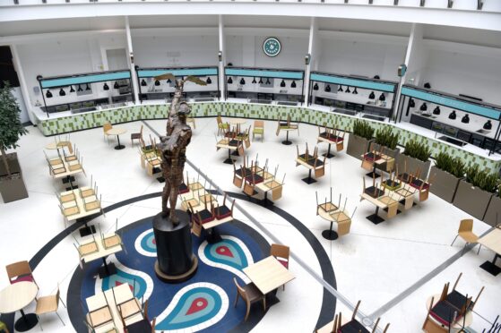 How the Eastgate's food court looks as it awaits new tenants. Image: Sandy McCook/DC Thomson