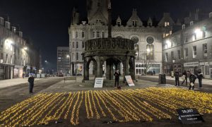 Scottish Family party protest at Castlegate