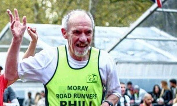 Phill ran the London Marathon with Harris's Heroes. Image: Supplied.