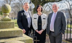 Bill Barclay, Heather Stephen and Callum McDonald. Image: Raeburns