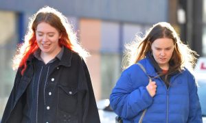 Eilidh McFadden, left, and Orla Murphy pled guilty at Glasgow Sheriff Court. Image: Spindrift