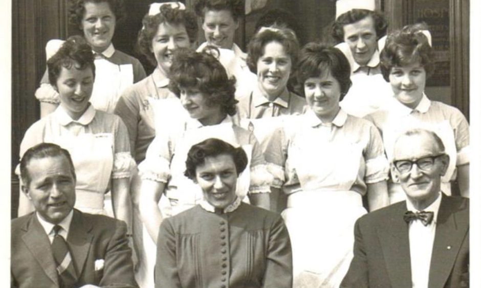 Morag Fraser with her nursing team in Fort William