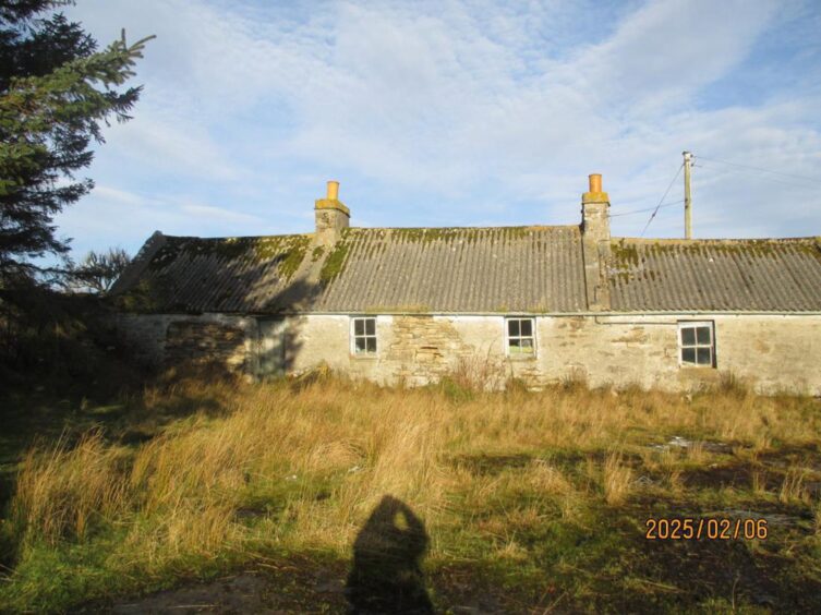 The derelict crofthouse at Upper Smerral, Latheron