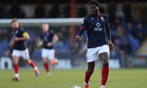 Midfielder Nohan Kenneh in action for Ross County.