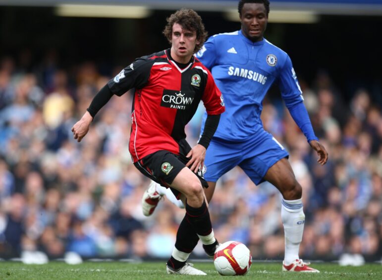 Aaron Doran, front, in action for Blackburn Rovers against Chelsea at Stamford Bridge on May 17, 2009. 