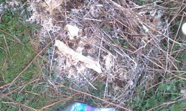 The campervan toilet waste was dumped in the car park near Gruinard Beach. Image: NC500 The Dirty Truth