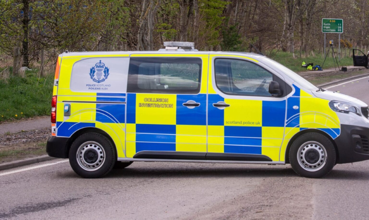 Man, 78, dies after lorry and car collide on A96 road near Huntly
