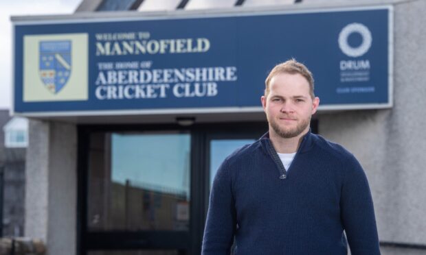 Aberdeenshire Cricket Club's new president Clark Cameron at Mannofield. Pictures by Darrell Benns/DC Thomson.