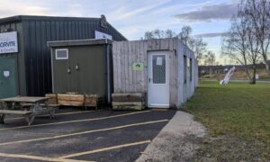 The Wee Dog Cabin at Deeside Activity Park near Aboyne. Image: Aberdeenshire Council