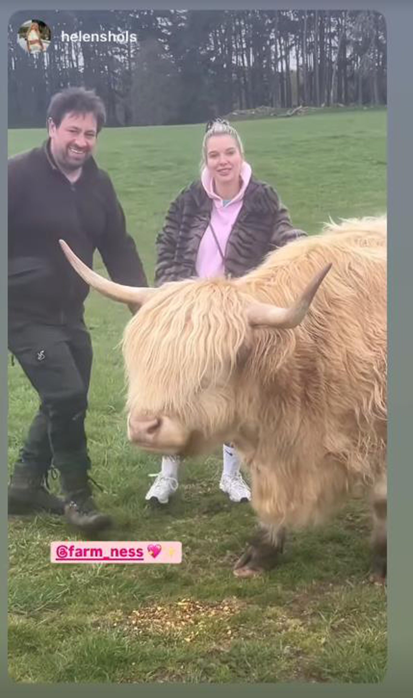 Helene Flanagan social media post from Farm Ness