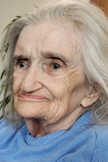 Pensioner Barbara Coull pictured in a light blue jumper. 