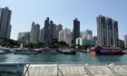 Aberdeen high rises in Hong Kong.