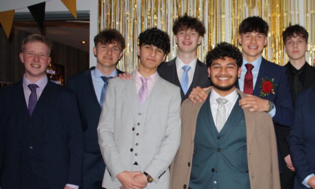 Just some of the pupils enjoying the Bridge of Don Academy prom. Image: Bridge of Don Academy