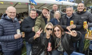 The MacMoray crowd was in high spirits through the day. Image: Jason Hedges/DC Thomson