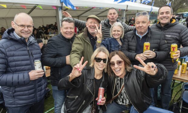 The MacMoray crowd was in high spirits through the day. Image: Jason Hedges/DC Thomson