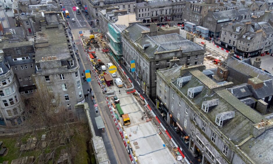 Union Street is one of the areas that come under the huge Aberdeen revamp project.