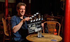 Reporter Andy Morton gets a taste of Aberdeen's film industry. Image: Kenny Elrick/DC Thomson