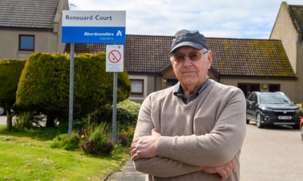Douglas Gill has been left "fed up" after the vandalism compounded a difficult month. Image: Kenny Elrick/DC Thomson