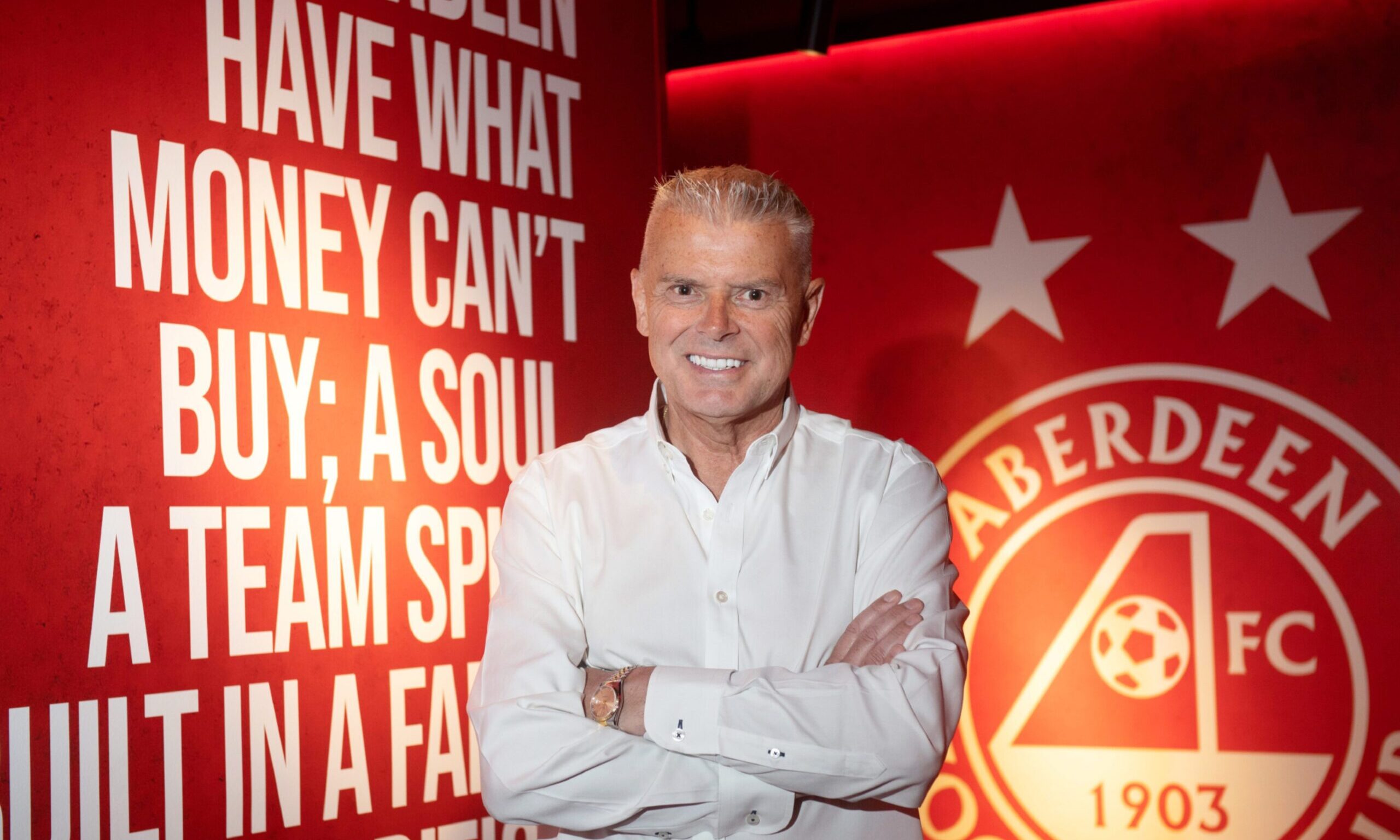 Aberdeen chairman Dave Cormack pictures at Pittodrie. Image by Kath Flannery/DC Thomson