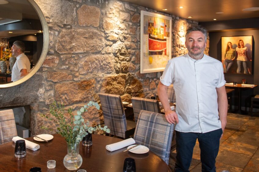 Kevin Dalgleish at his west end restaurant Amuse
