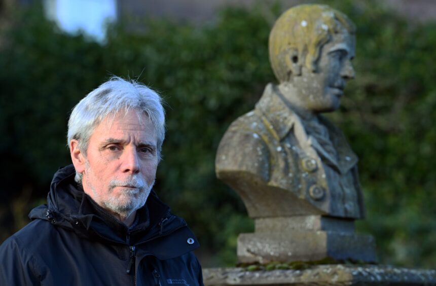 Douglas Samways pictured at Robert Burns Memorial Garden