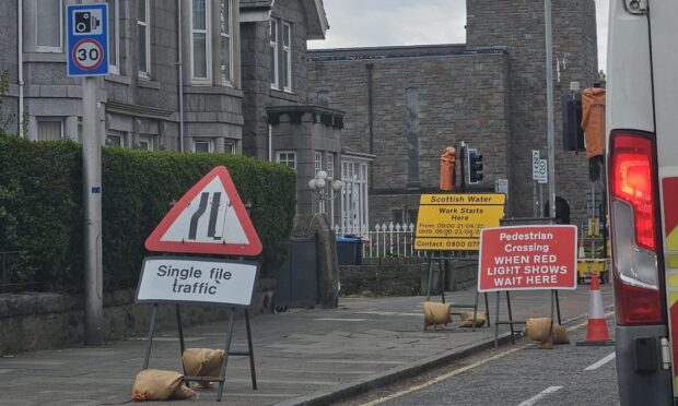 Traffic signs on King Street