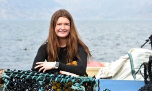 Brooke Lamond, the  20-year-old trainee 'fisherman' taking everyone by surprise.
Picture by Sandy McCook/DC Thomson