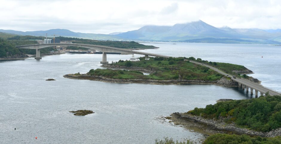 view of the Skye bridge.