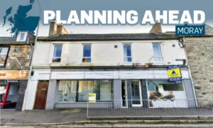 This Elgin High Street building was proposed as a Pizza Hut takeaway. Image: Roddie Reid/DC Thomson