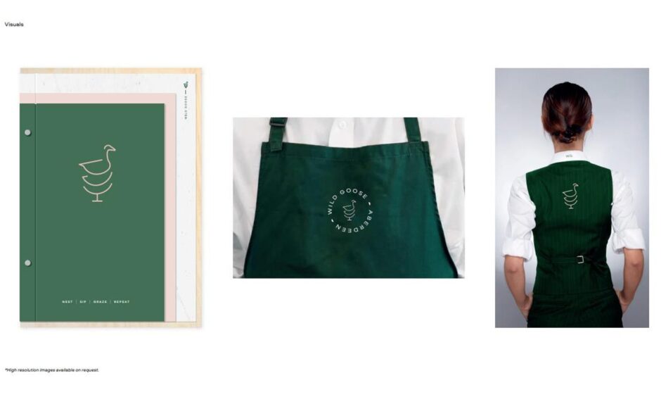 How staff will be kitted out at Wild Goose. Image: Mearns and Gills