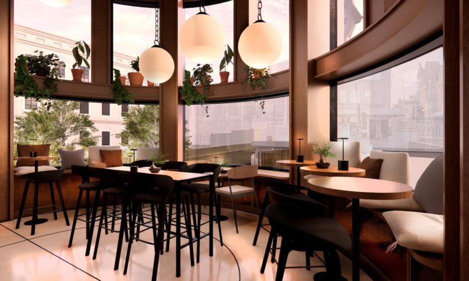 Wild Goose will have fantastic views over Union Terrace Gardens. Image: Mearns and Gill