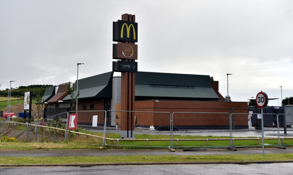 Westhill McDonald's is looking to install two new EV chargers. Image: Scott Baxter/DC Thomson 