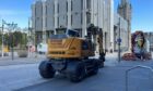 Aberdeen Market trench works on Broad Street. Image: Ben Hendry/DC Thomson