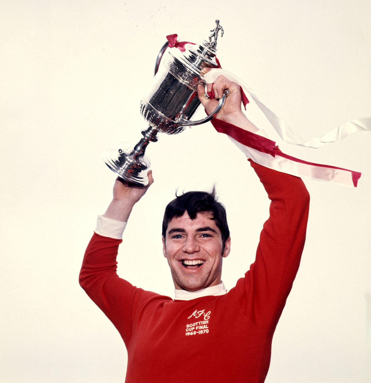 Captain Martin Buchan with the Scottish Cup in 1970.