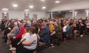 Fraserburgh disability day care cuts meeting.