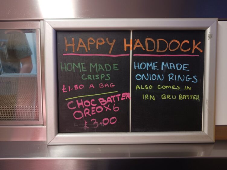 Happy Haddock menu?
